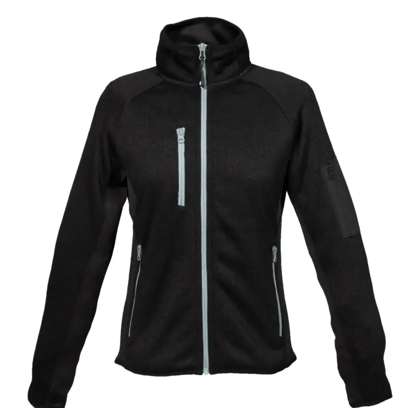 Knitted fleece Monviso Lady - Μαύρο