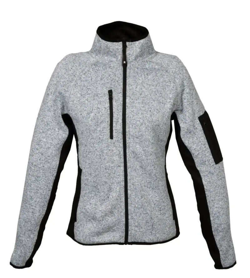Knitted fleece Monviso Lady - Ανοιχτό Γκρι