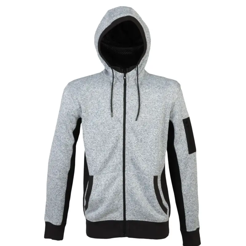 Knitted Fleece New Quebec Man - Ανοιχτό Γκρι