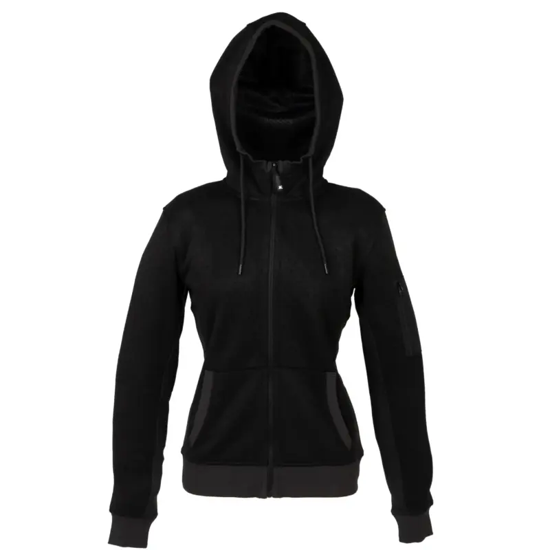 994742_resized Knitted Fleece New Quebec Lady - Μαύρο