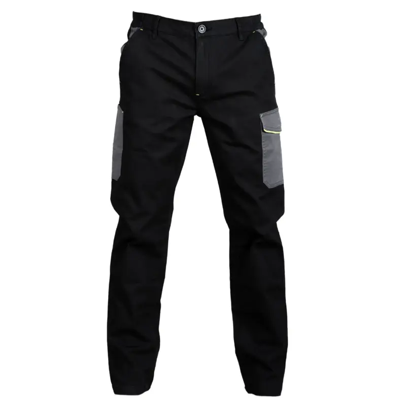 998443_resized Pantalone Zurigo Bicolor - Μαύρο