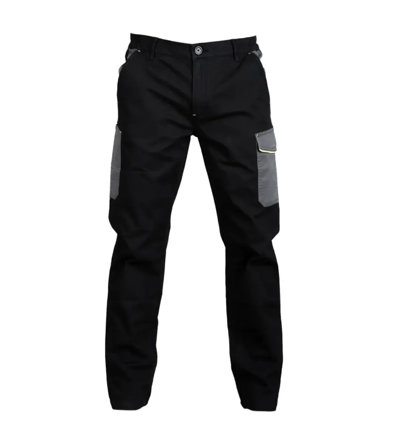 998443_resized Pantalone Zurigo Bicolor - Μαύρο