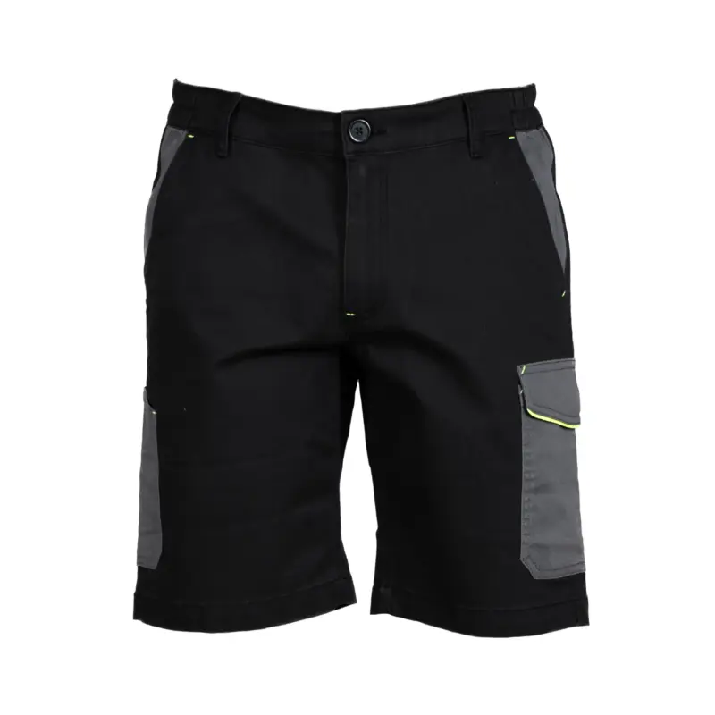 998453_resized Pantalone Zurigo Shorts Bicolor - Μαύρο