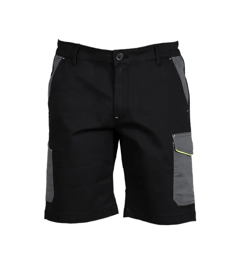 998453_resized Pantalone Zurigo Shorts Bicolor - Μαύρο