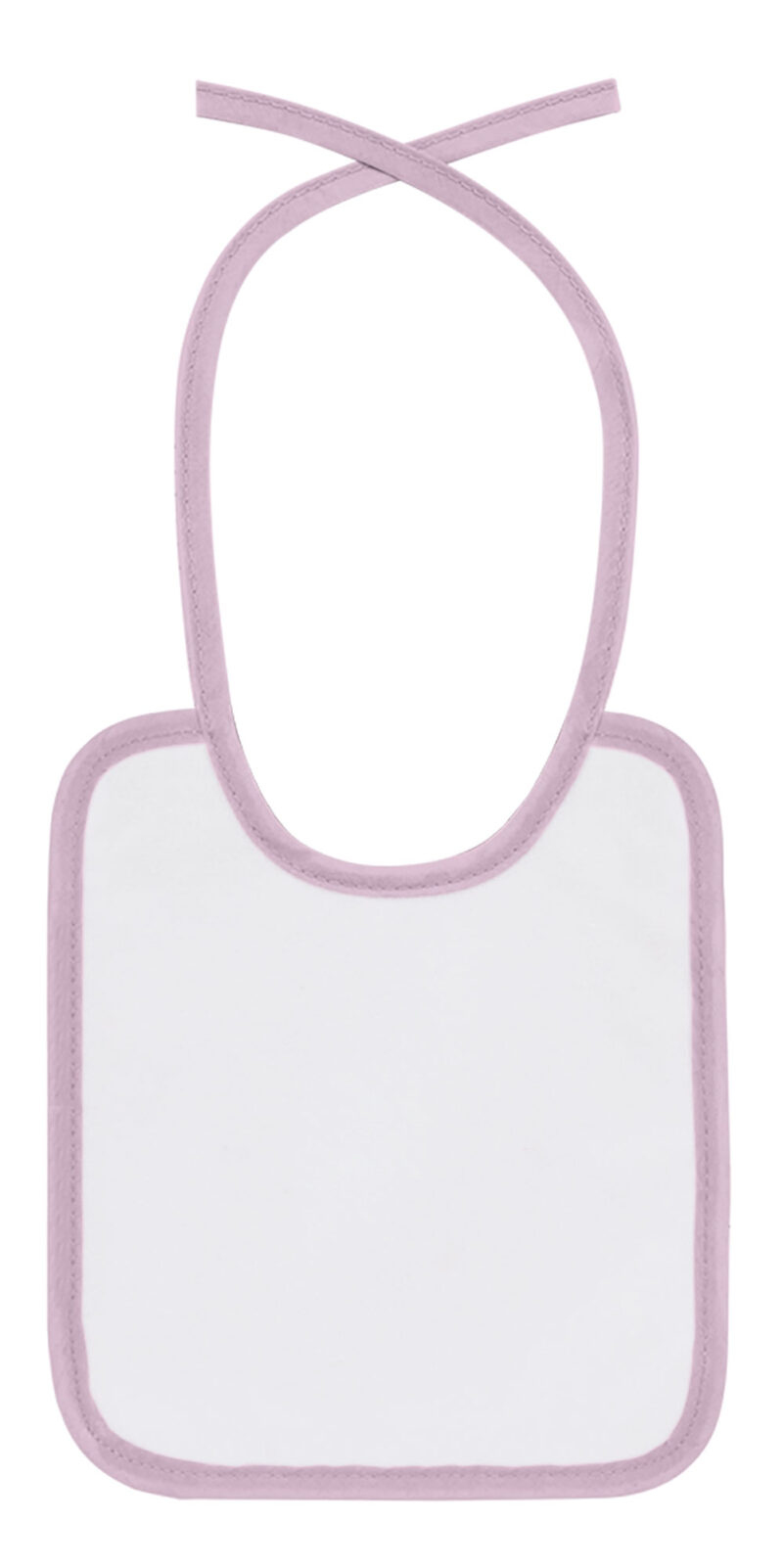 BAVATENBS Βρεφικό Bib TENDER - Λευκό-Cake Ροζ