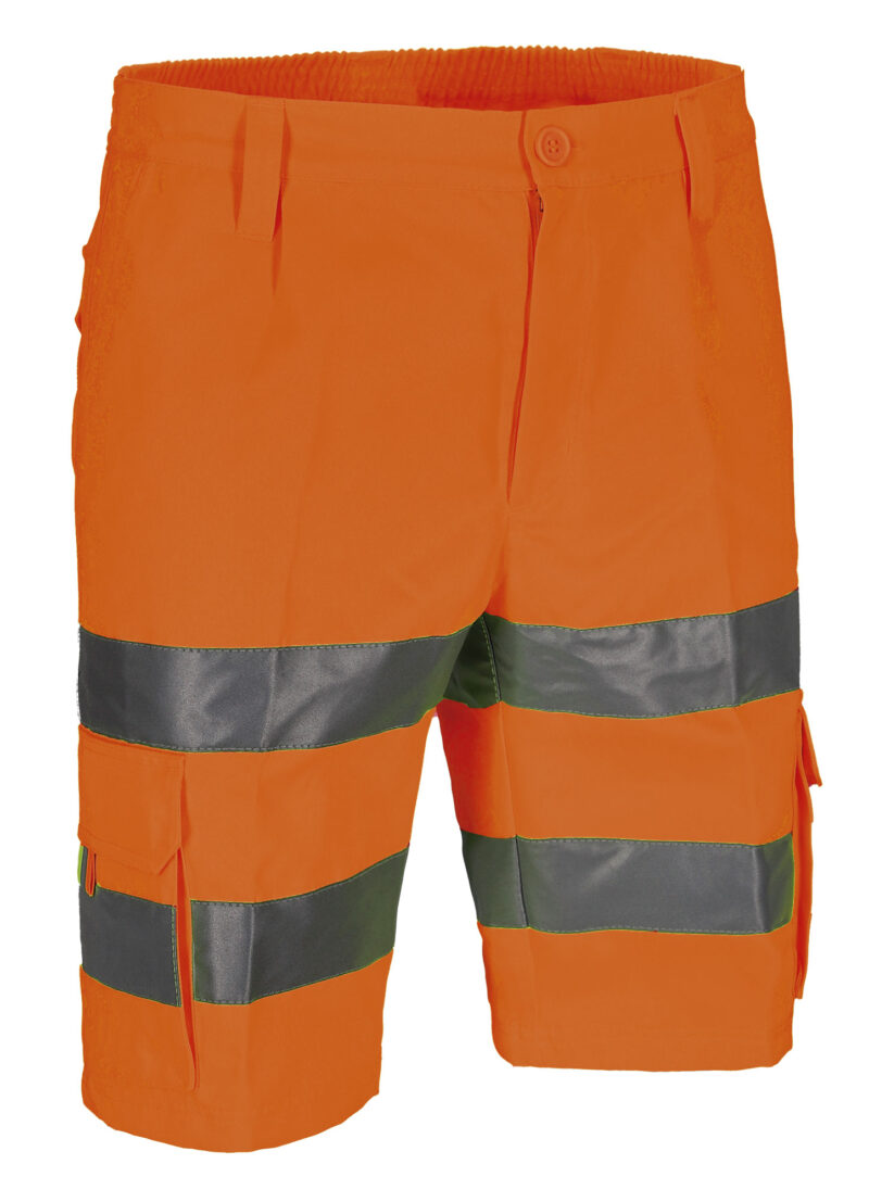 BEVAKOBNF Υψηλής ορατότητας Bermuda Shorts KOBUK - Fluo Πορτοκαλί