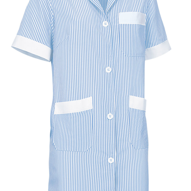 BTVAALABC Γυναικείο Lab Coat ALANIS - Λευκό-Γαλάζιο Μπλε