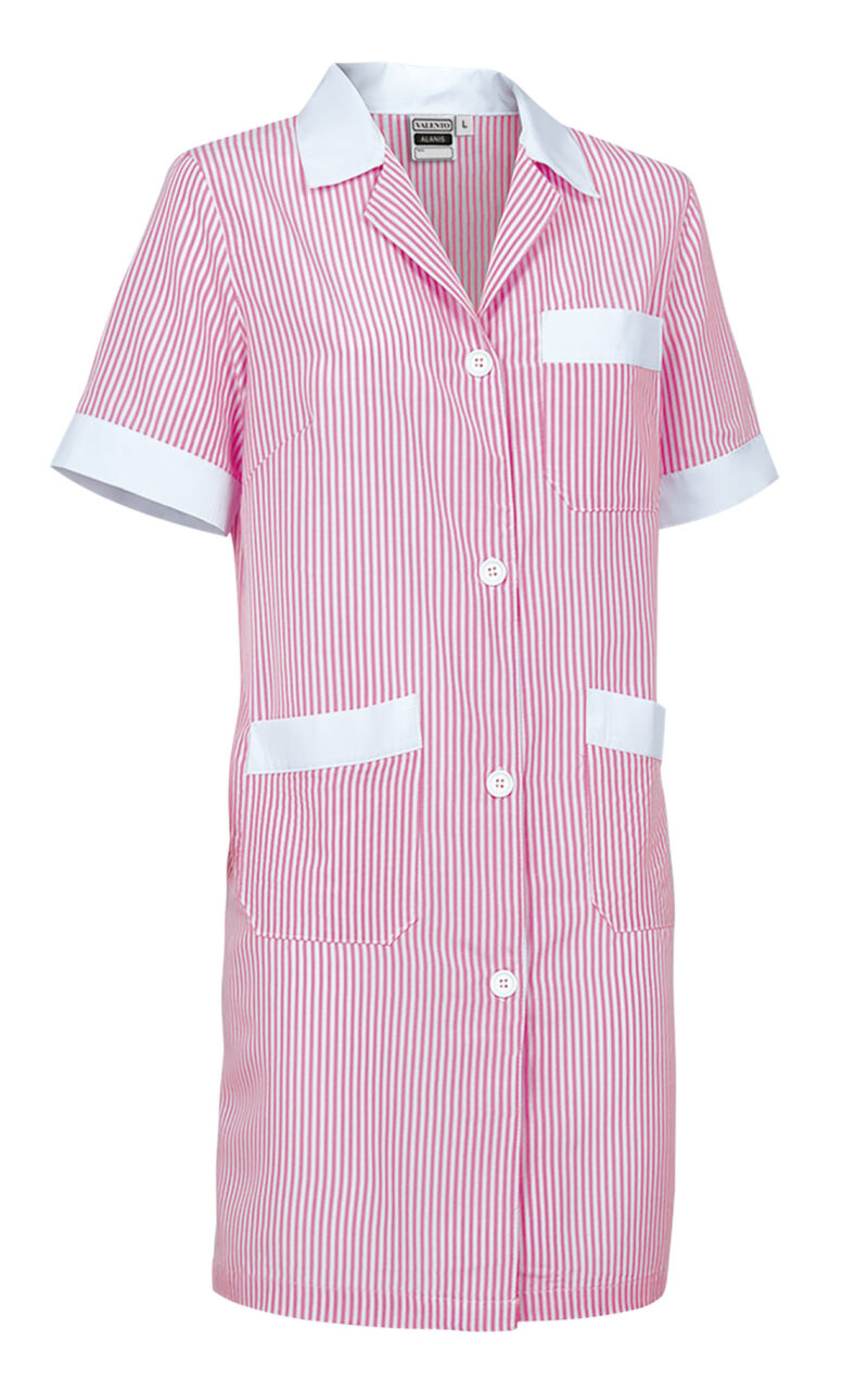 BTVAALABS Γυναικείο Lab Coat ALANIS - Λευκό-Bubblegum Ροζ