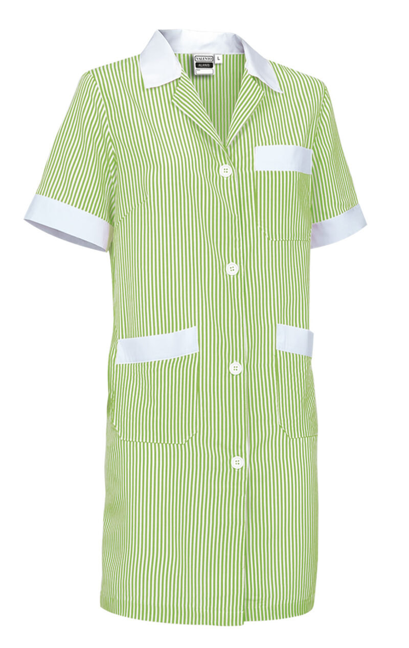BTVAALABV Γυναικείο Lab Coat ALANIS - Λευκό-Μήλο Πράσινο
