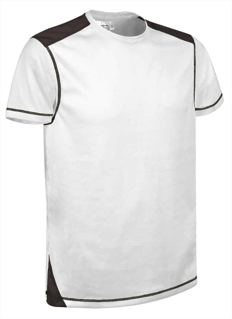 CAVABRIBN Τεχνικό T-Shirt BRICKPLUS - Λευκό-Μαύρο