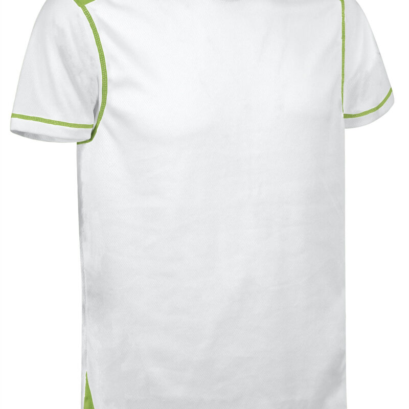CAVABRIBV Τεχνικό T-Shirt BRICKPLUS - Λευκό-Μήλο Πράσινο