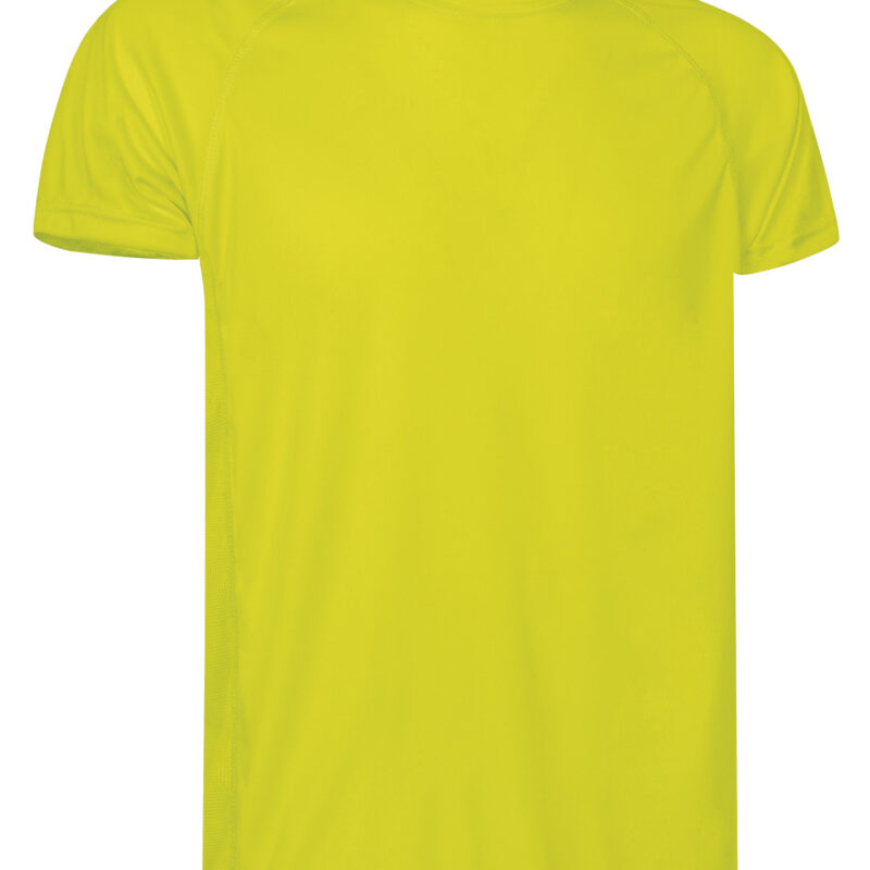 CAVACHAAF Τεχνικό T-Shirt CHALLENGE - Fluo Κίτρινο