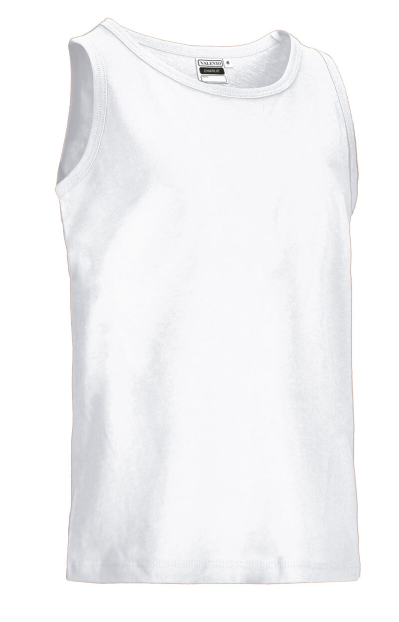 CAVACHLBL Παιδικό Sleeveless T-Shirt CHARLIE - Λευκό