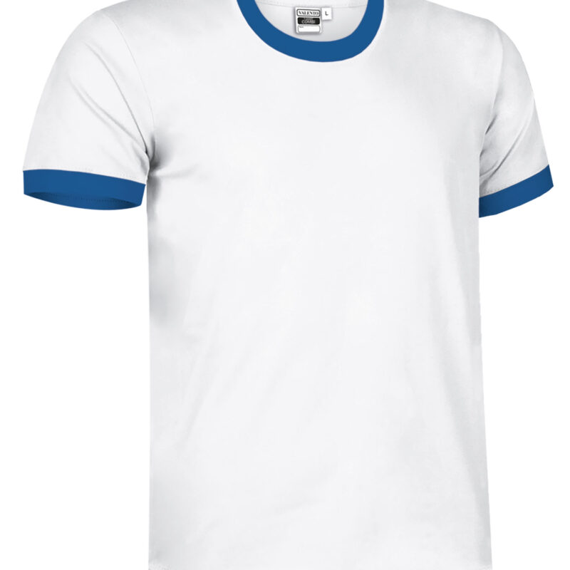 T-Shirt COMBI - Λευκό-Ρουά Μπλε