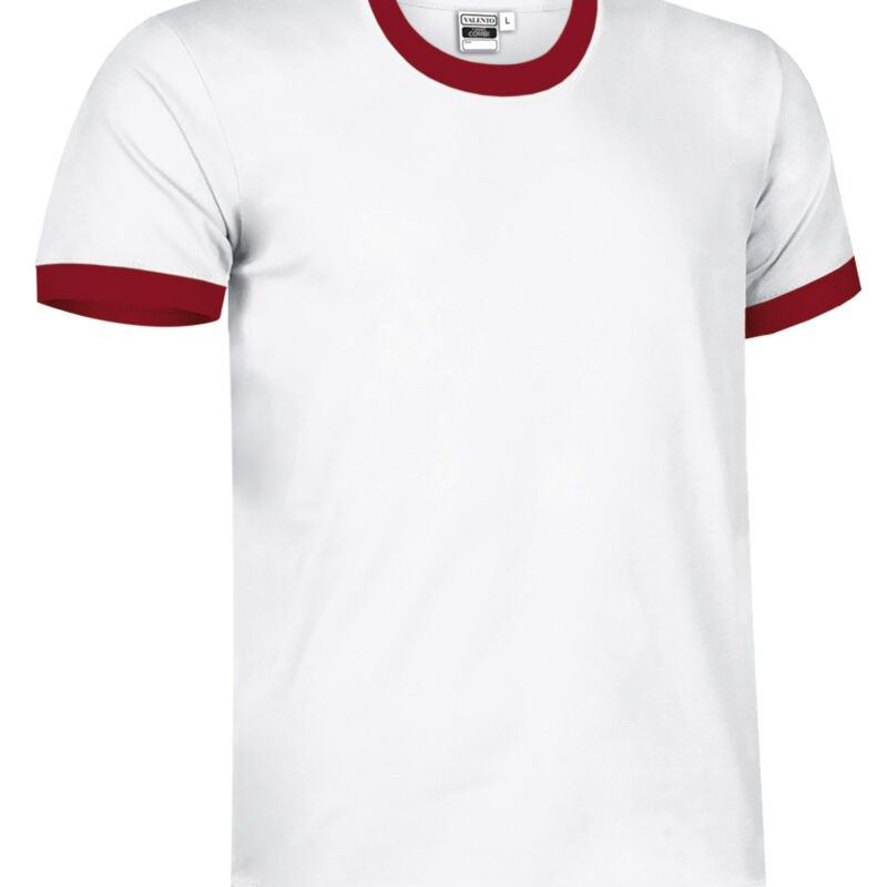 CAVACOMBR T-Shirt COMBI - Λευκό-Lotto Κόκκινο