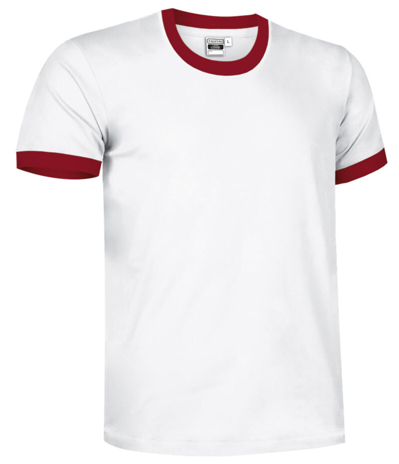 CAVACOMBR T-Shirt COMBI - Λευκό-Lotto Κόκκινο