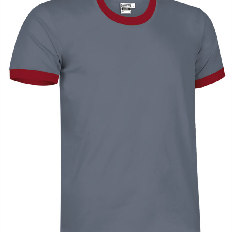 CAVACOMGR T-Shirt COMBI - Cement Γκρι-Lotto Κόκκινο