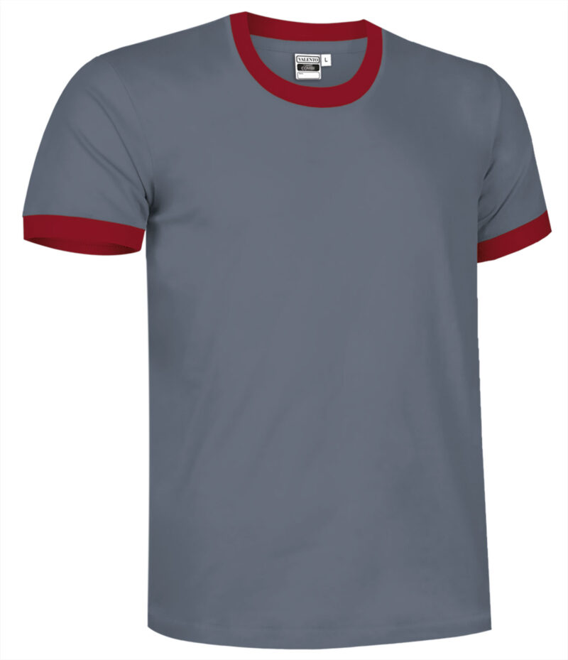 CAVACOMGR T-Shirt COMBI - Cement Γκρι-Lotto Κόκκινο