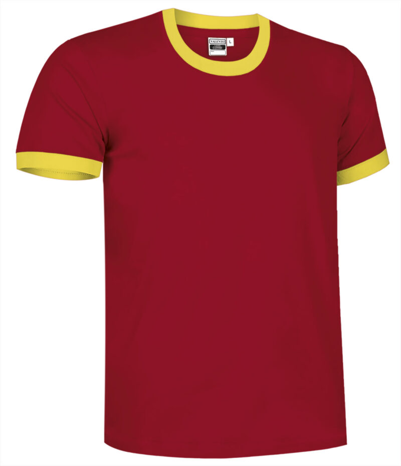 CAVACOMRA T-Shirt COMBI - Lotto Κόκκινο-Ηλίανθος Κίτρινο