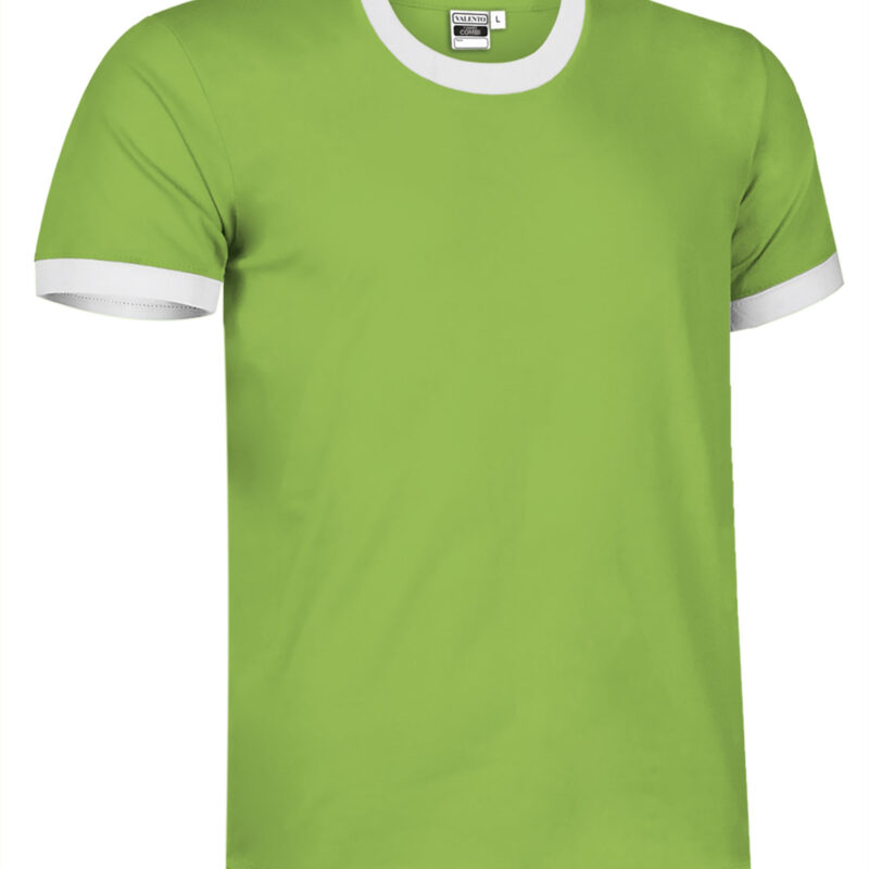 CAVACOMVB T-Shirt COMBI - Μήλο Πράσινο-Λευκό