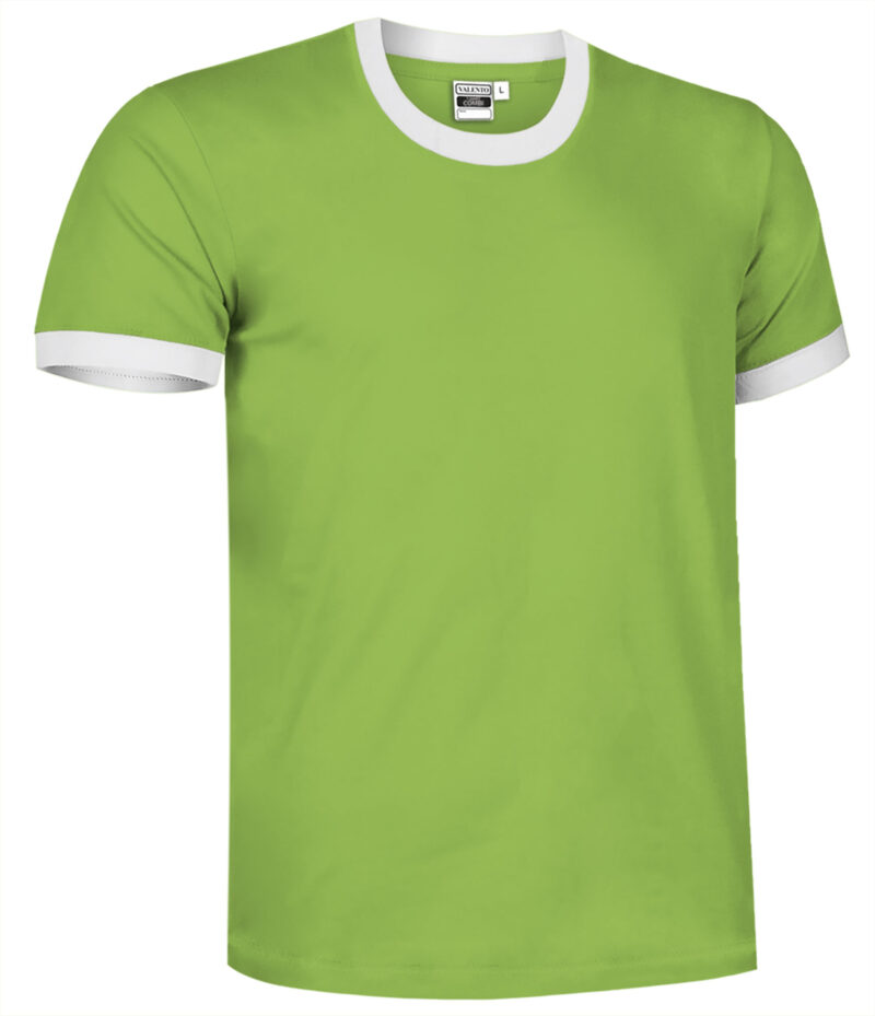 CAVACOMVB T-Shirt COMBI - Μήλο Πράσινο-Λευκό