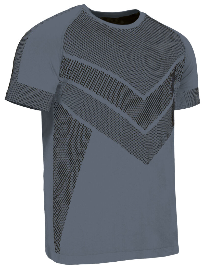 CAVADACGN Τεχνικό T-Shirt DACITA - Smoke Γκρι-Μαύρο