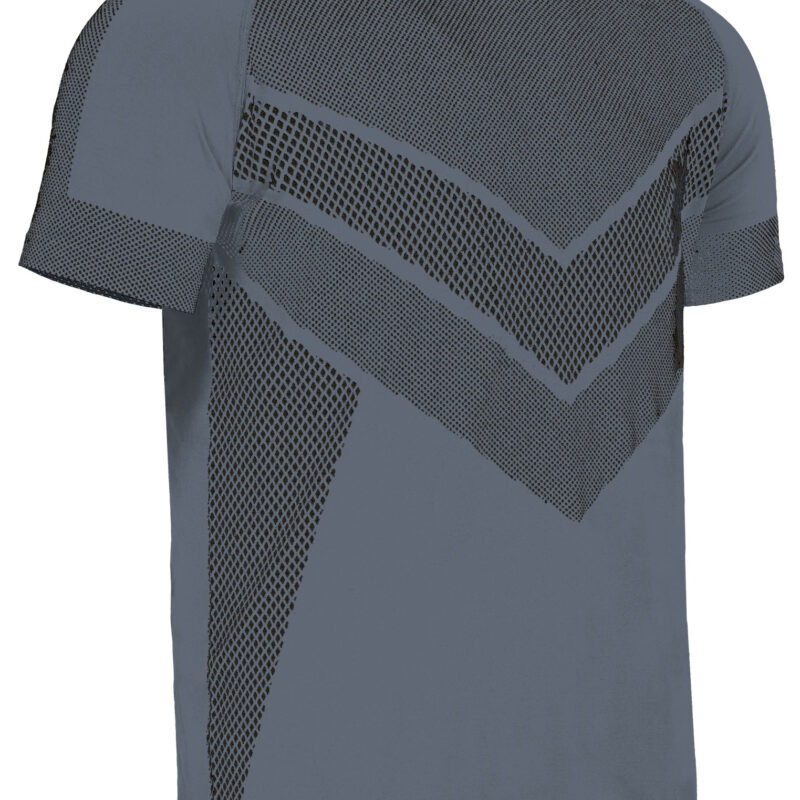 CAVADACGN Τεχνικό T-Shirt DACITA - Smoke Γκρι-Μαύρο