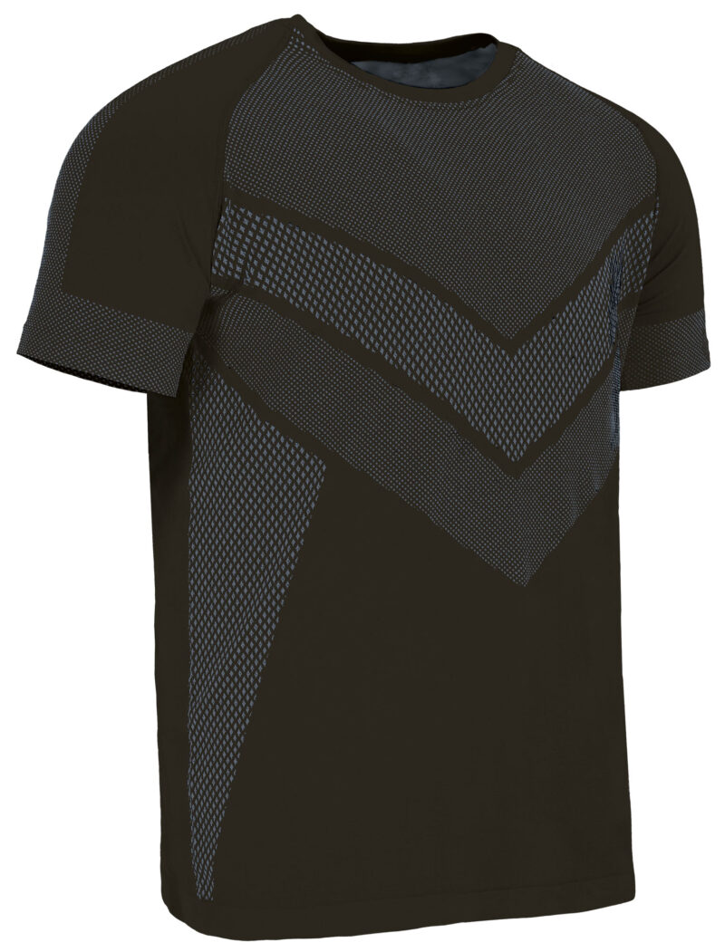 CAVADACNG Τεχνικό T-Shirt DACITA - Μαύρο-Smoke Γκρι