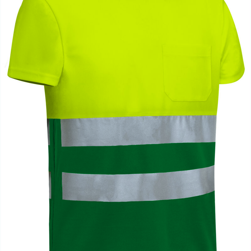 CAVADEMAB Υψηλής ορατότητας S/S T-Shirt DEMOLITION - Fluo Κίτρινο-Πράσινο Μπουκαλί
