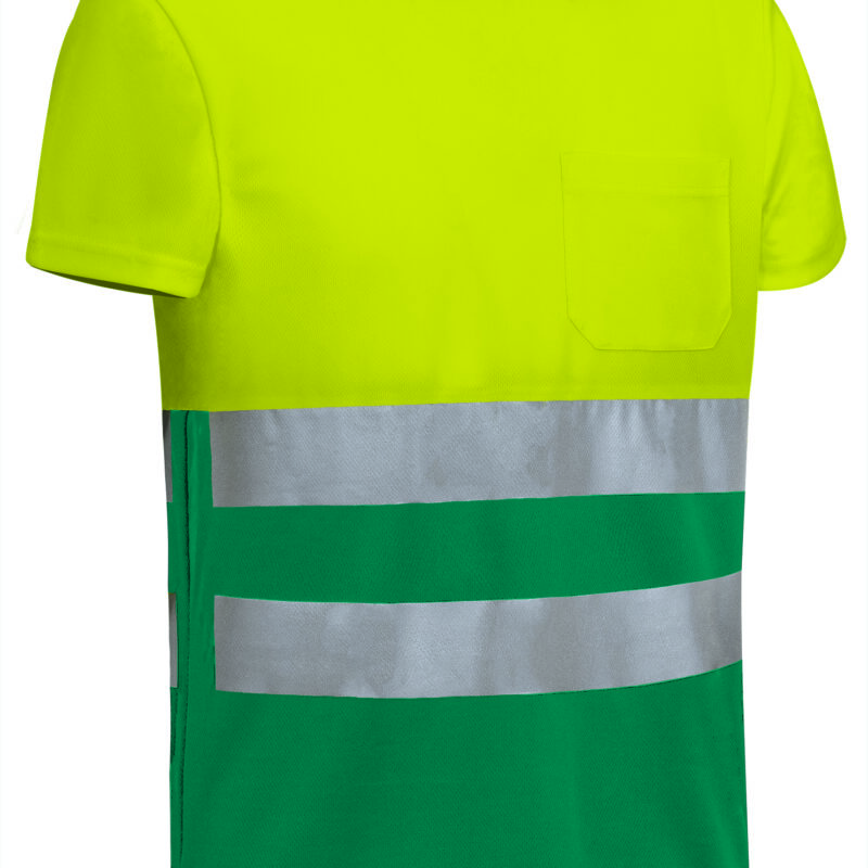 Υψηλής ορατότητας S/S T-Shirt DEMOLITION - Fluo Κίτρινο-Amazon Πράσινο