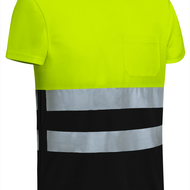 CAVADEMAN Υψηλής ορατότητας S/S T-Shirt DEMOLITION - Fluo Κίτρινο-Μαύρο