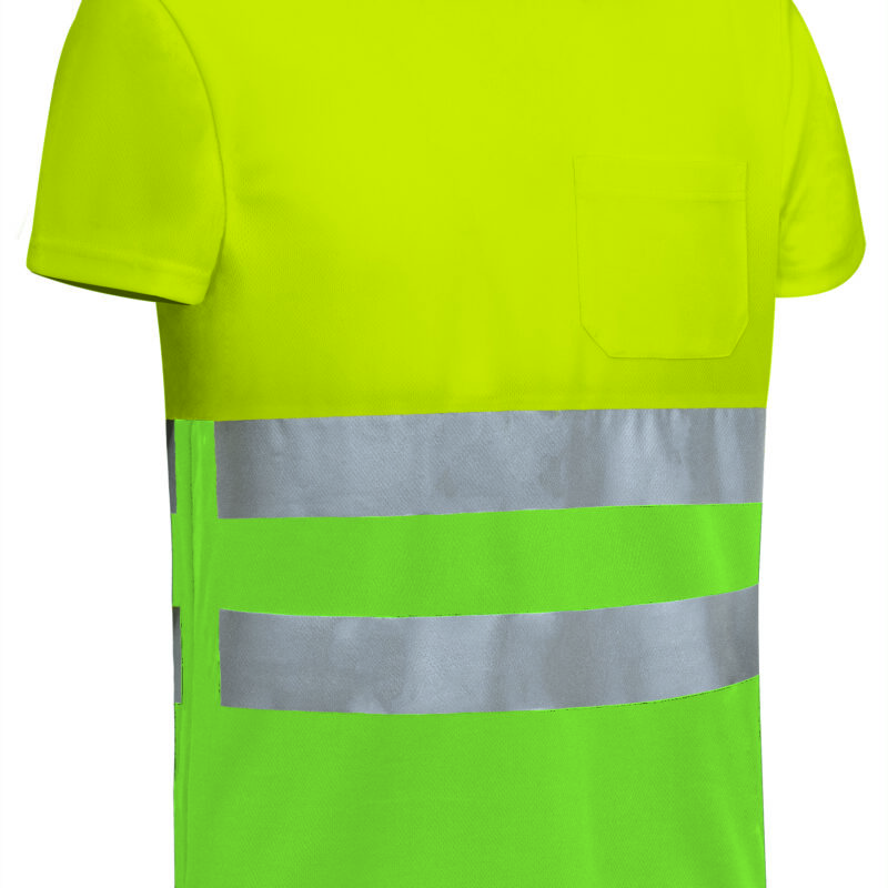 CAVADEMAP Υψηλής ορατότητας S/S T-Shirt DEMOLITION - Fluo Κίτρινο-Μήλο Πράσινο