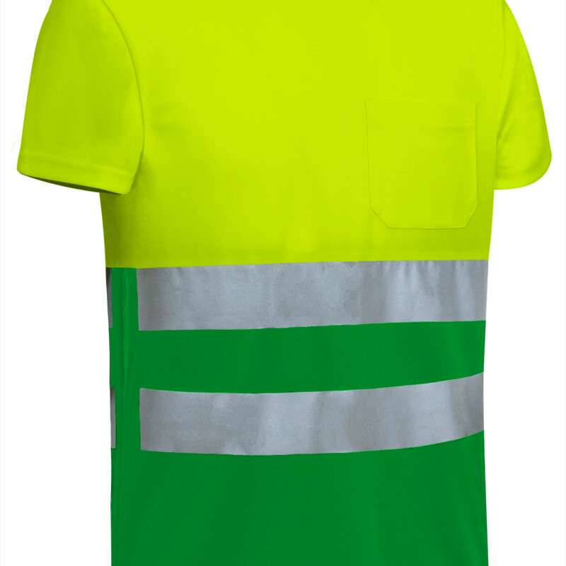 CAVADEMAV Υψηλής ορατότητας S/S T-Shirt DEMOLITION - Fluo Κίτρινο-Kelly Πράσινο