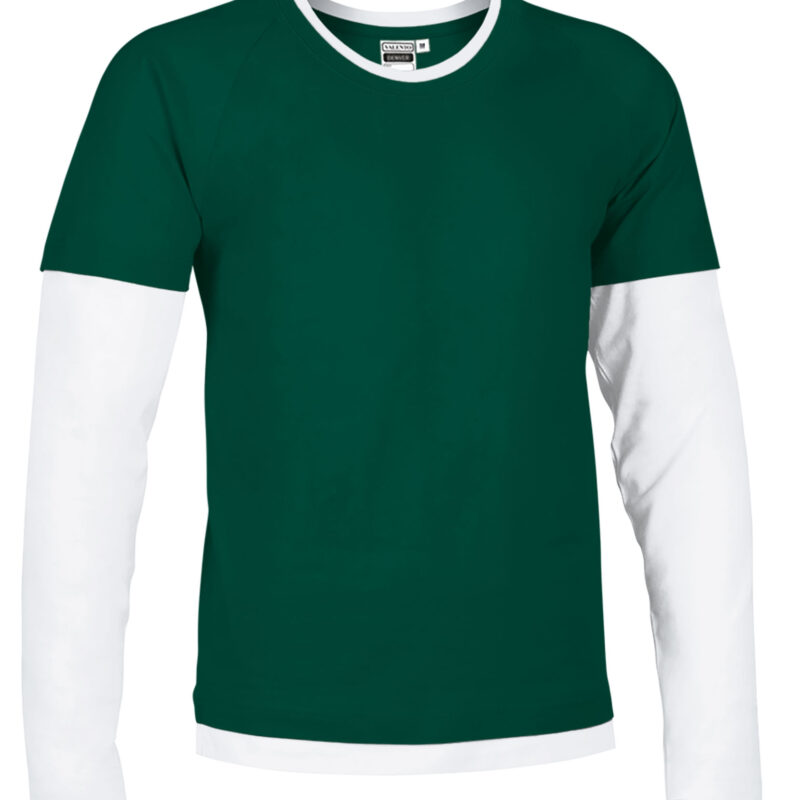 CAVADENBB T-Shirt DENVER - Μπουκαλί Πράσινο-Λευκό