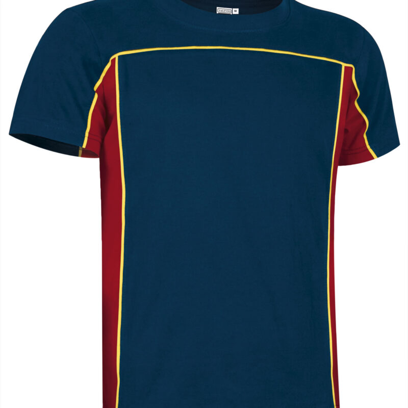 CAVAFURME T-Shirt FURIA - Orion Μπλε σκούρο Μπλε-Lotto Κόκκινο-Λεμονί Κίτρινο