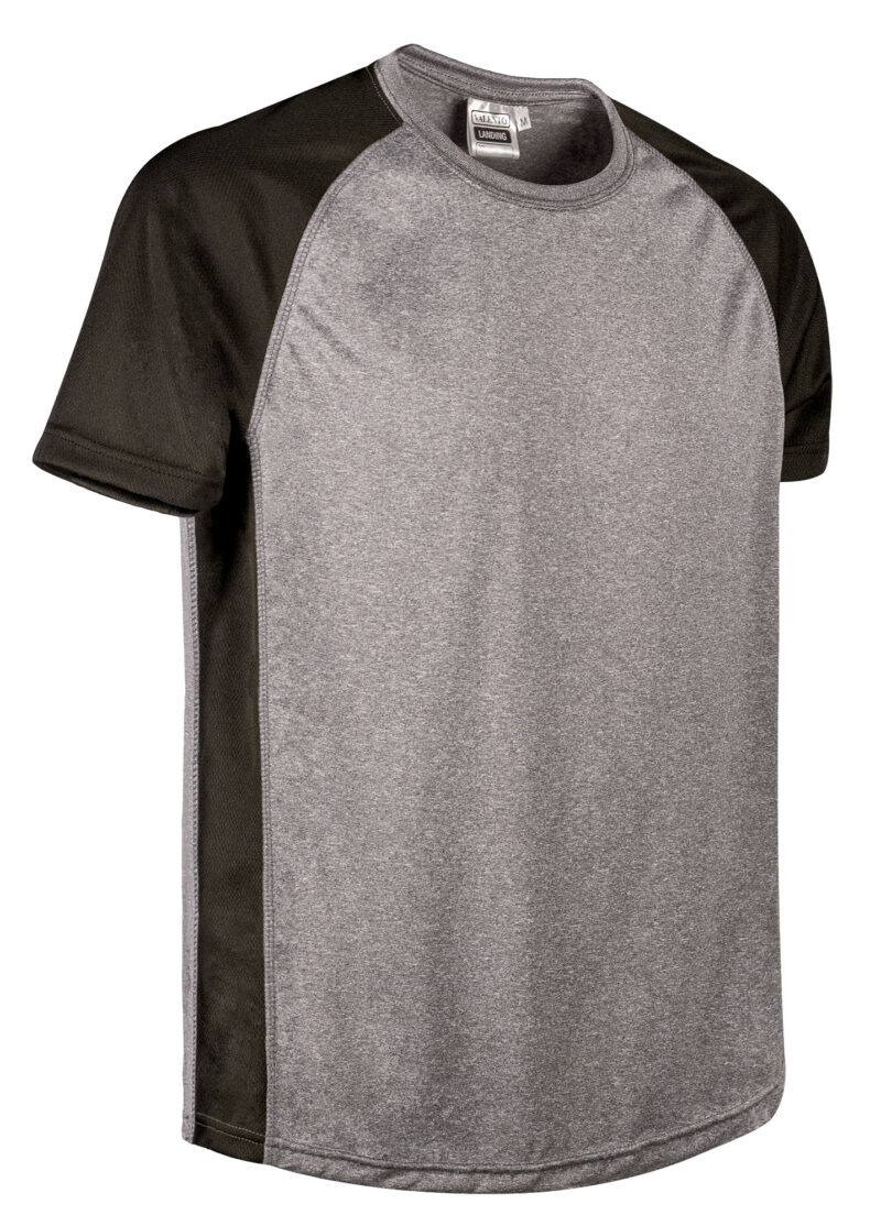 CAVALANAN Τεχνικό T-Shirt LANDING - Anthracite Μελανζέ-Μαύρο