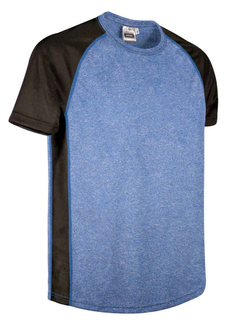 CAVALANYN Τεχνικό T-Shirt LANDING - Ρουά Μπλε Μελανζέ-Μαύρο