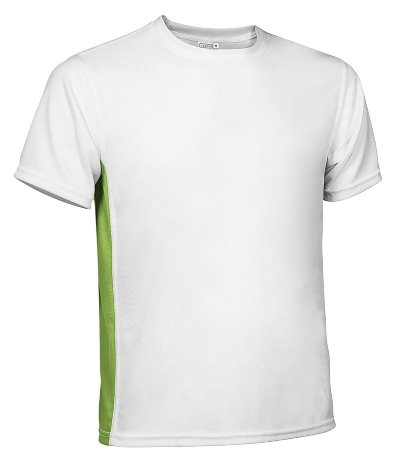 CAVALEOBM Τεχνικό T-Shirt LEOPARD - Λευκό-Μήλο Πράσινο