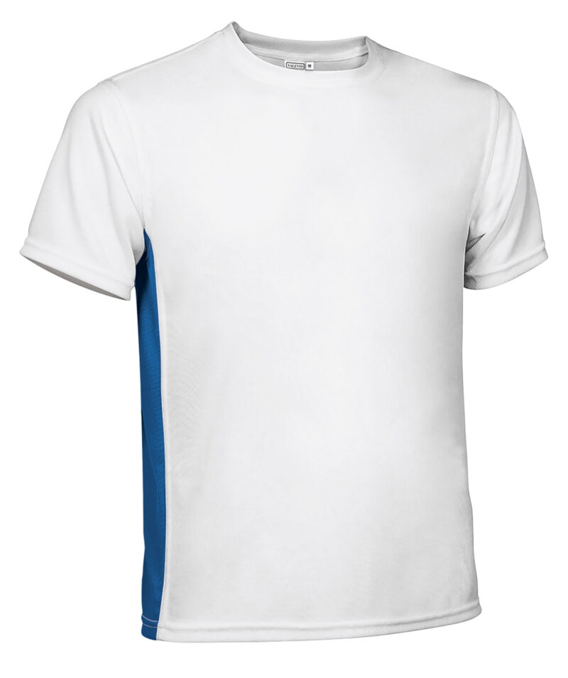 CAVALEOBY Τεχνικό T-Shirt LEOPARD - Λευκό-Ρουά Μπλε