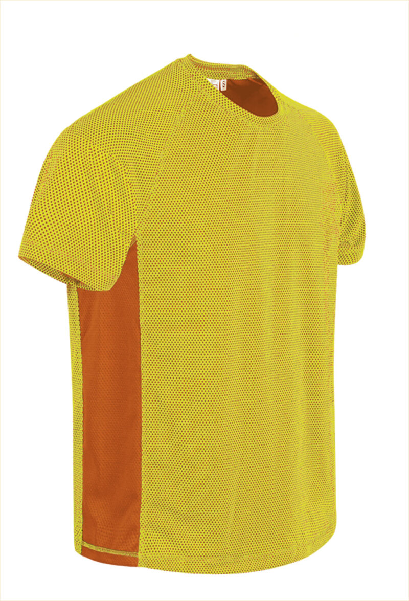 Τεχνικό T-Shirt MARATHONER - Fluo Κίτρινο-Fluo Πορτοκαλί