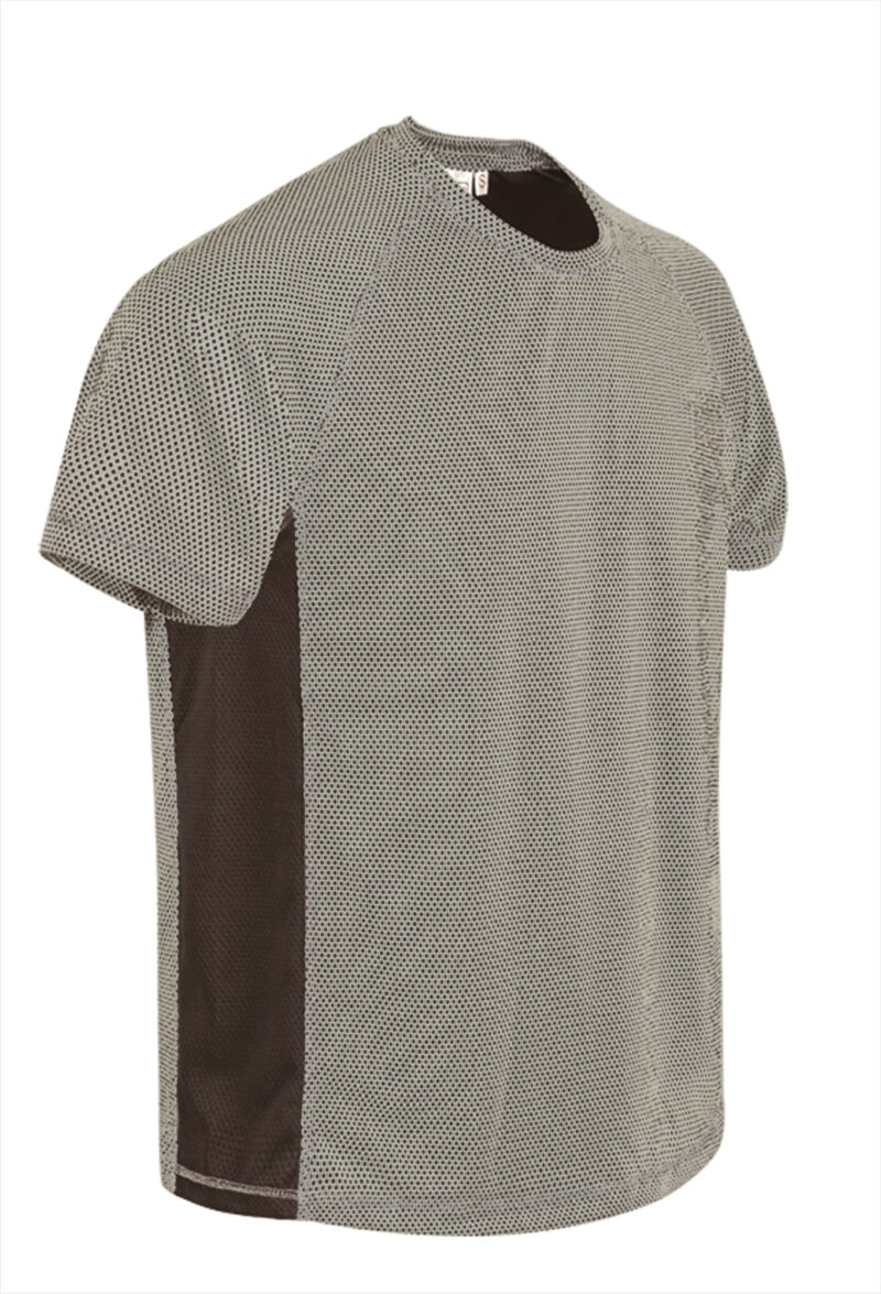 CAVAMARBC Τεχνικό T-Shirt MARATHONER - Άμμος Μπεζ-Walnut Καφέ