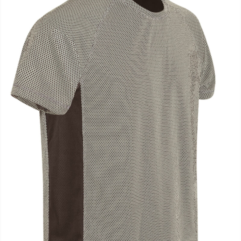 CAVAMARBC Τεχνικό T-Shirt MARATHONER - Άμμος Μπεζ-Walnut Καφέ