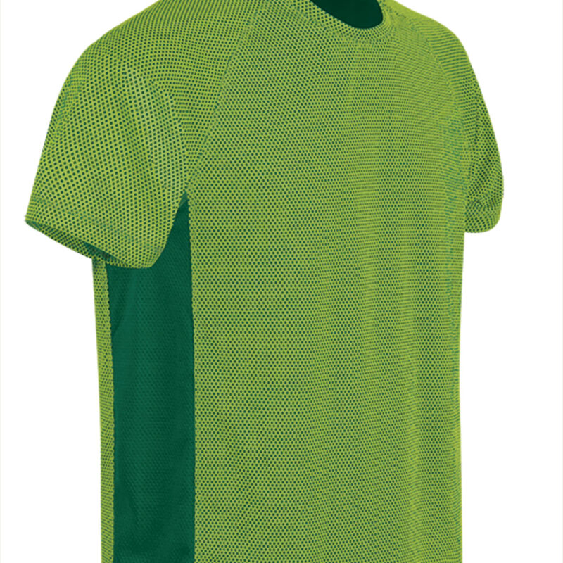 CAVAMARVK Τεχνικό T-Shirt MARATHONER - Fluo Πράσινο-Kelly Πράσινο