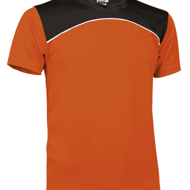 CAVAMAUNB Τεχνικό T-Shirt MAURICE - Fluo Πορτοκαλί-Λευκό-Μαύρο