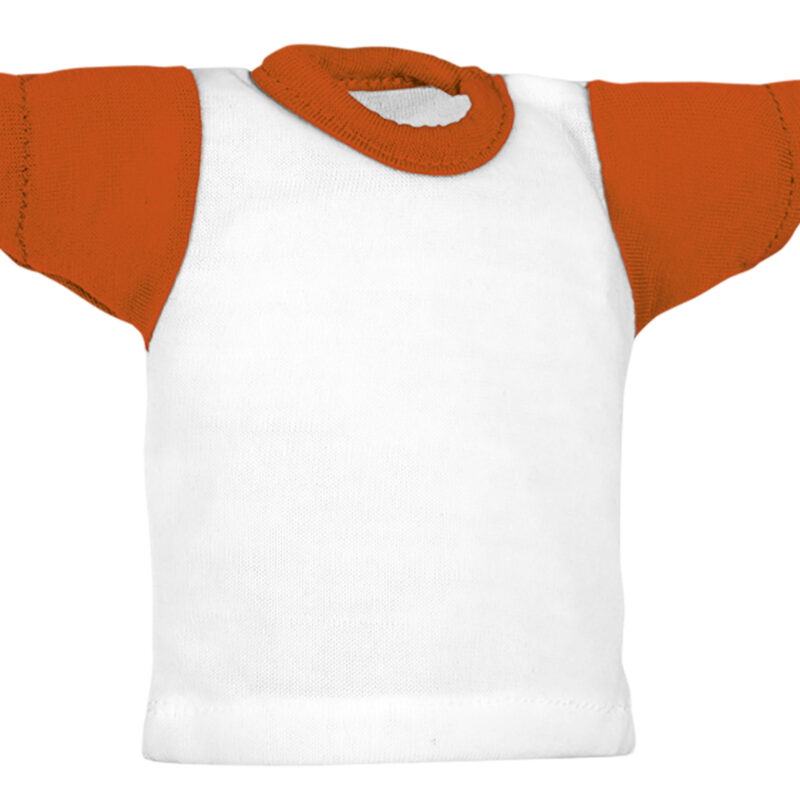 Mini t-shirt MINICAMISETA - Λευκό-Party Πορτοκαλί