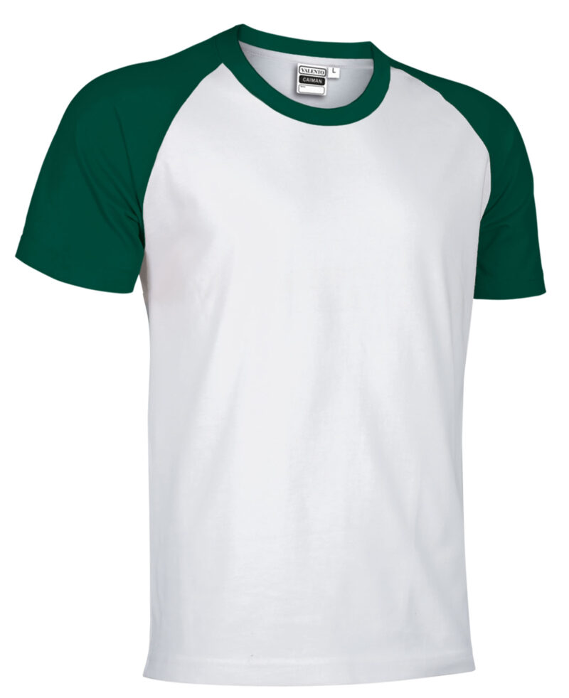 T-Shirt CAIMAN - Λευκό-Μπουκαλί Πράσινο