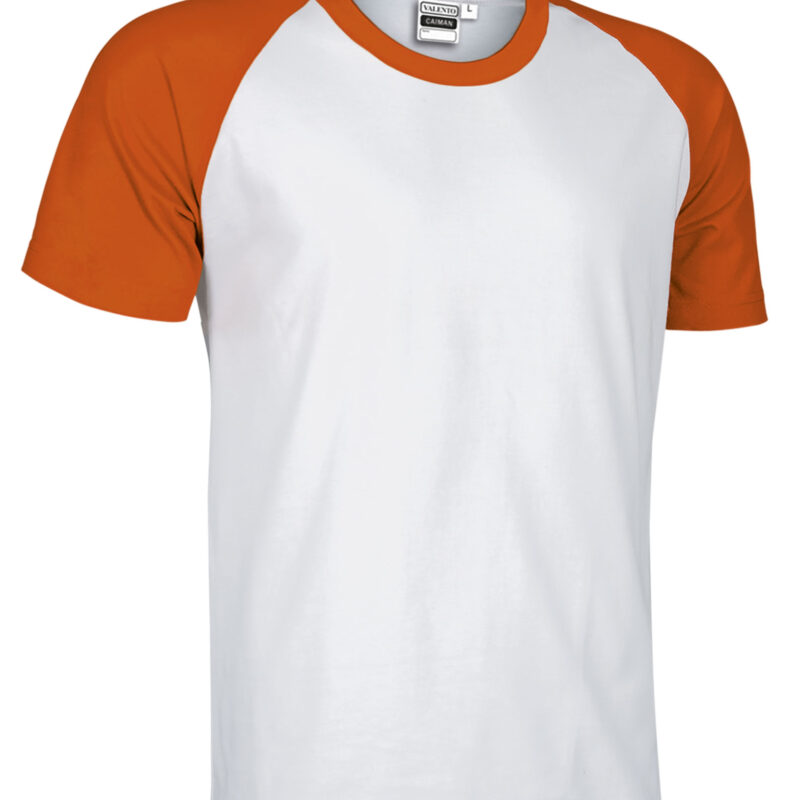 CAVARGCBN T-Shirt CAIMAN - Λευκό-Party Πορτοκαλί