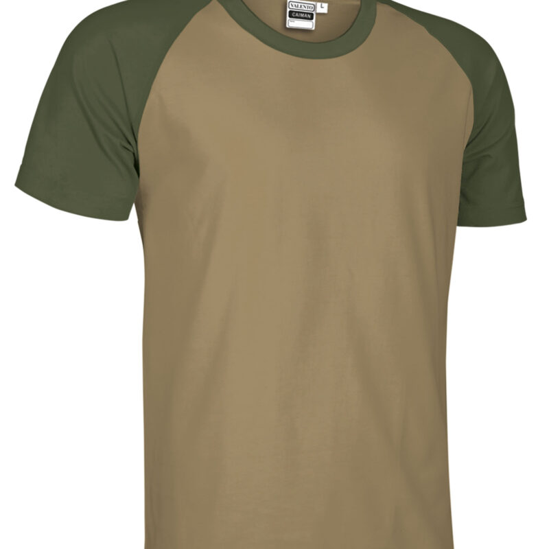 T-Shirt CAIMAN - Camel Καφέ-Χακί Πράσινο