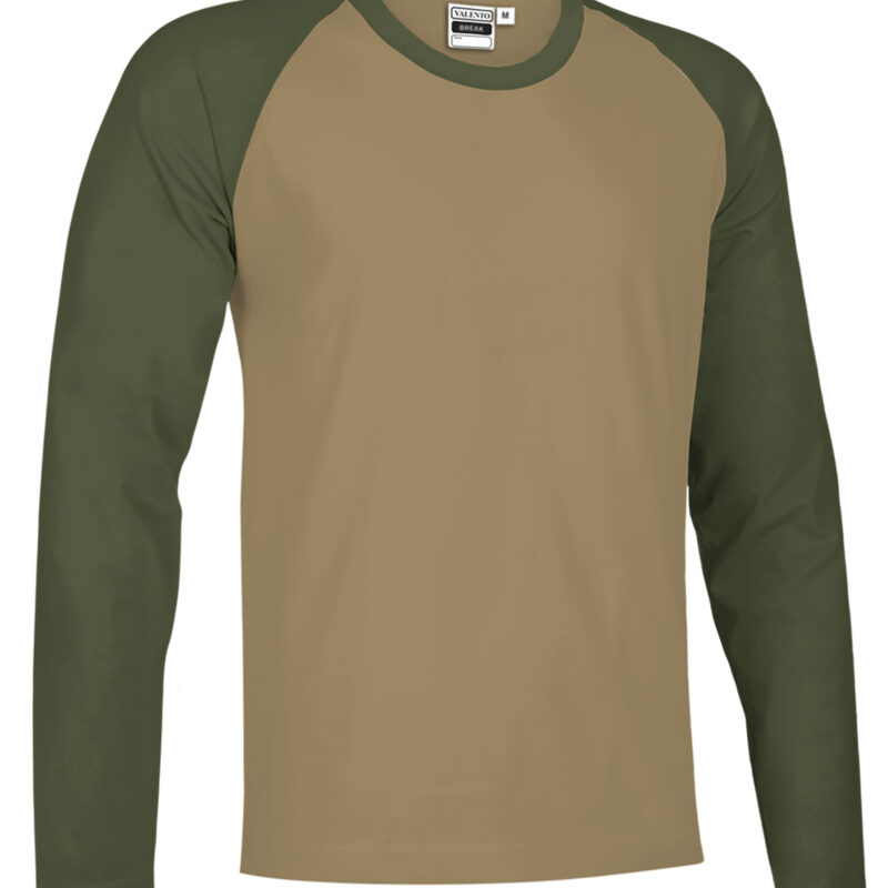 T-Shirt BREAK - Camel Καφέ-Χακί Πράσινο