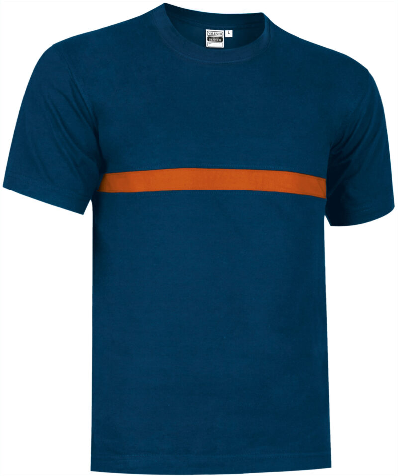 CAVASECMN T-Shirt SERVER - Orion Μπλε σκούρο Μπλε-Party Πορτοκαλί